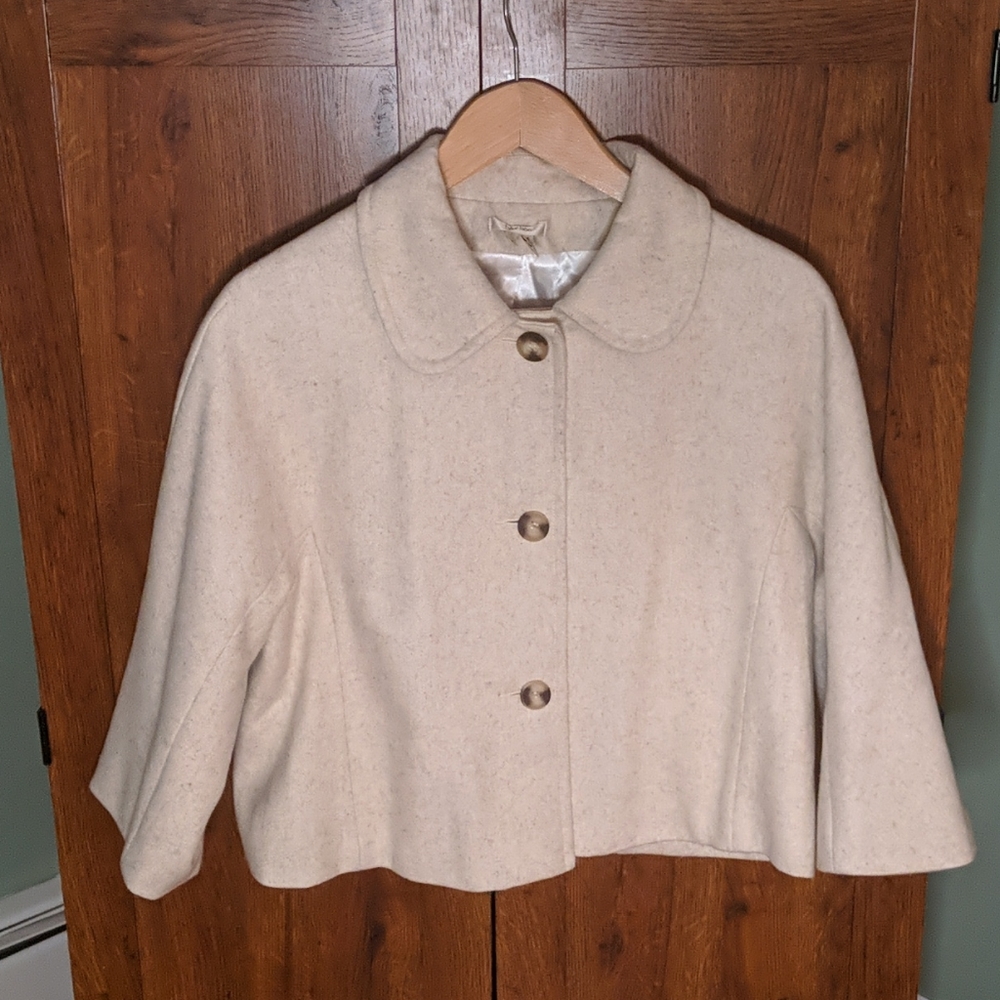 Tyler Boe wool blend jacket with 3/4 sleev…